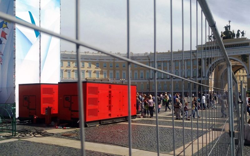 12 ДГУ в шумозащитном всепогодном кожухе «АБИН» для проведения праздничного мероприятия