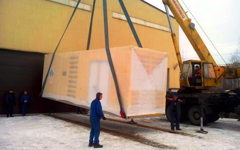 Отгрузка дизельной электростанции БКЭМ «НОРД-800/0,4-ХЛ1» в рамках строительства ПС 220 кВ «Сузун»