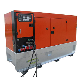 Дизельный генератор EUROPOWER EPSR 200 TDE в кожухе на шасси с АВР TAD733GE