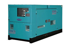 Дизельный генератор Denyo DCA-100ESI в кожухе на шасси DD-6BG1NT