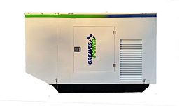 Дизельный генератор Greaves GPWII-PII-250S в кожухе на шасси с АВР D3V6TAG21