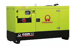 Дизельный генератор Pramac GSW45Y в кожухе на шасси 4TNV98T-GPGEC