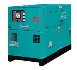 Дизельный генератор Denyo DCA-45ESI в кожухе на шасси BB-4JG1T