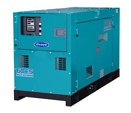 Дизельный генератор Denyo DCA-60ESI2 в кожухе на шасси с АВР ВВ-4BG1Т