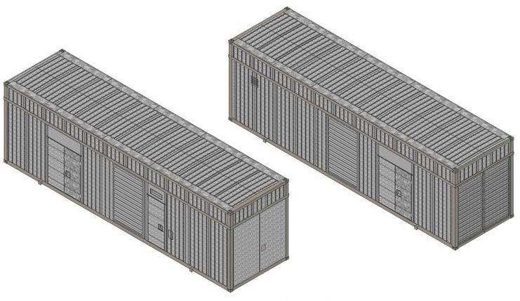 ДГУ в контейнере схема