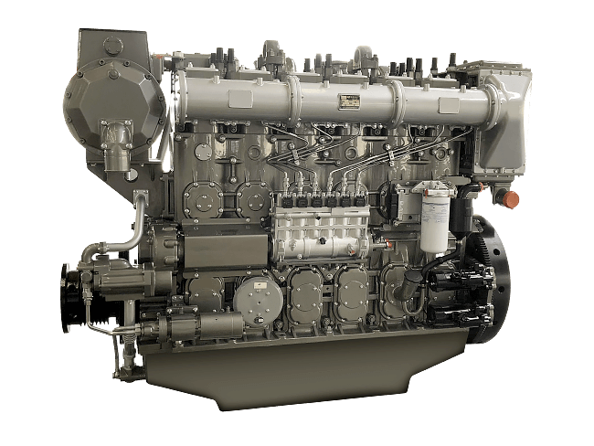 Главный судовой двигатель пропульсивной установки YUCHAI 810 кВт