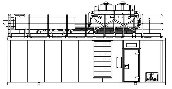 Газопоршневая установка Baudouin 700 кВт в контейнере