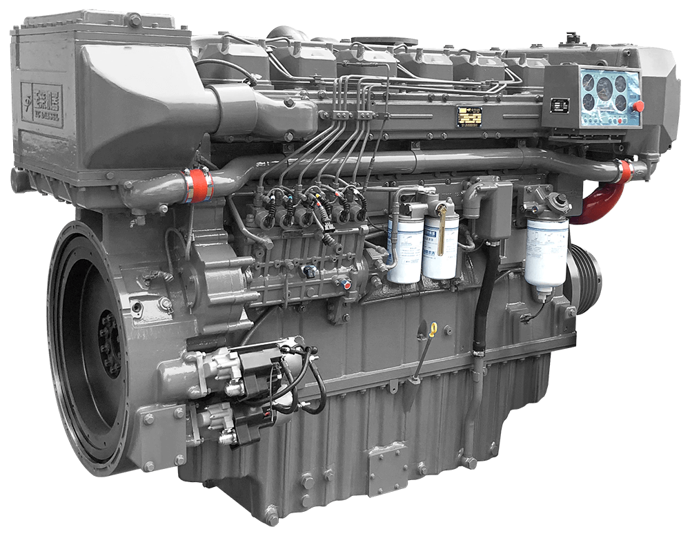 Главный судовой двигатель пропульсивной установки YUCHAI 660 кВт